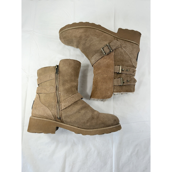 Bearpaw Lucy Women's Wedge Boots Hickory Size 8 - Picture 3 of 15